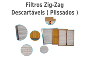 Filtros Zig-Zag Descartáveis (Plissados)